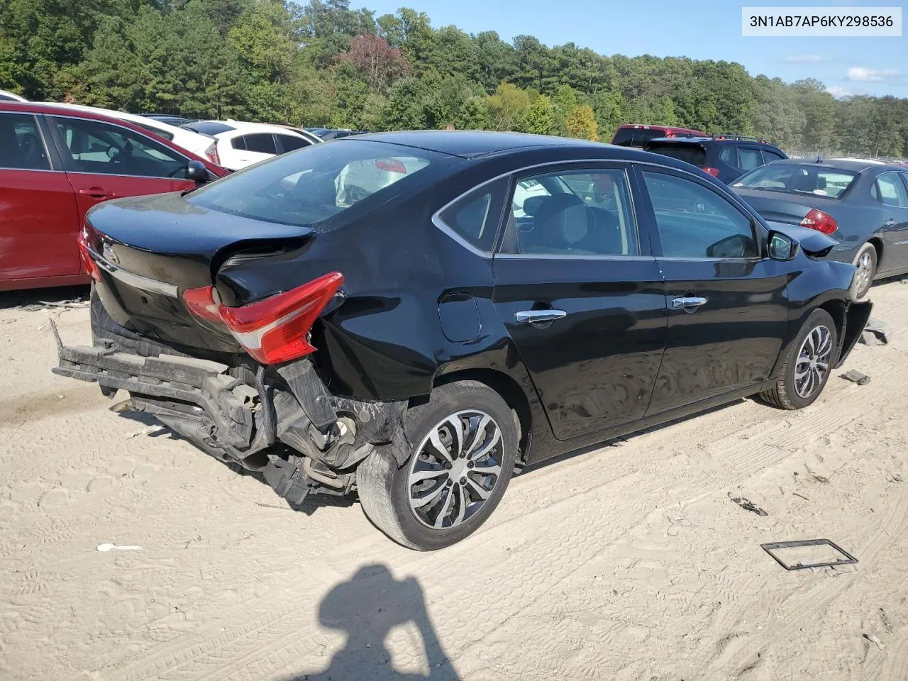 2019 Nissan Sentra S VIN: 3N1AB7AP6KY298536 Lot: 71130294