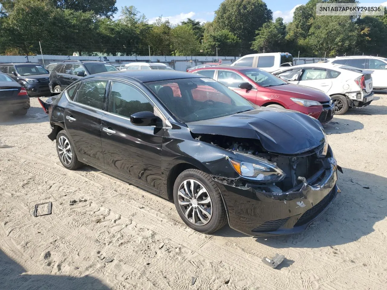 2019 Nissan Sentra S VIN: 3N1AB7AP6KY298536 Lot: 71130294