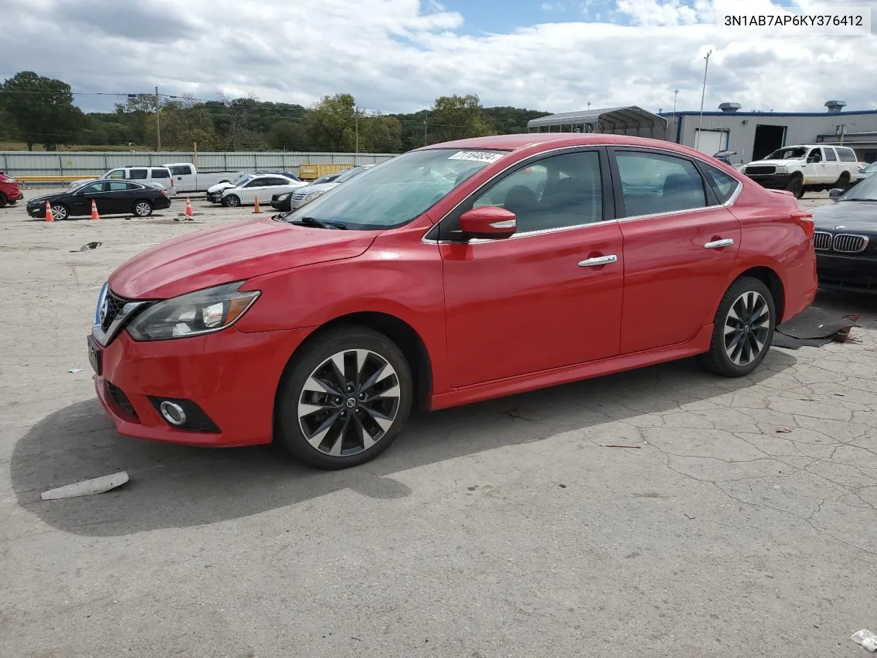 2019 Nissan Sentra S VIN: 3N1AB7AP6KY376412 Lot: 71164834