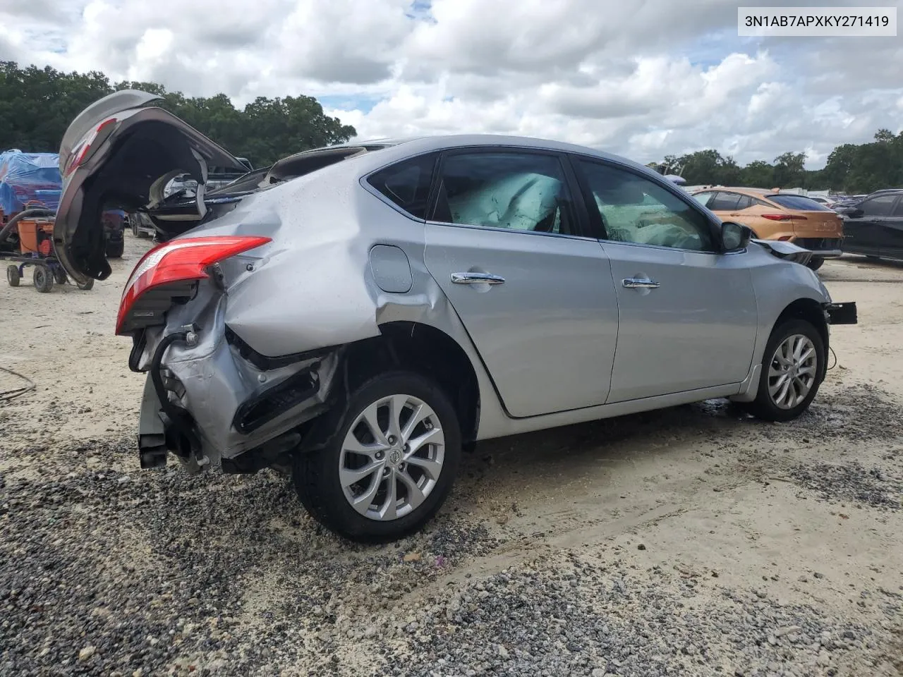 3N1AB7APXKY271419 2019 Nissan Sentra S