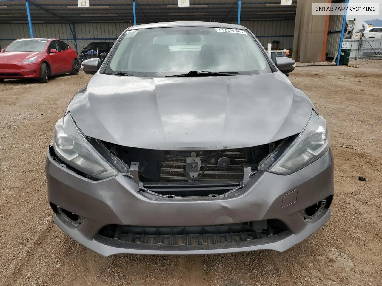 2019 Nissan Sentra S VIN: 3N1AB7AP7KY314890 Lot: 71231694