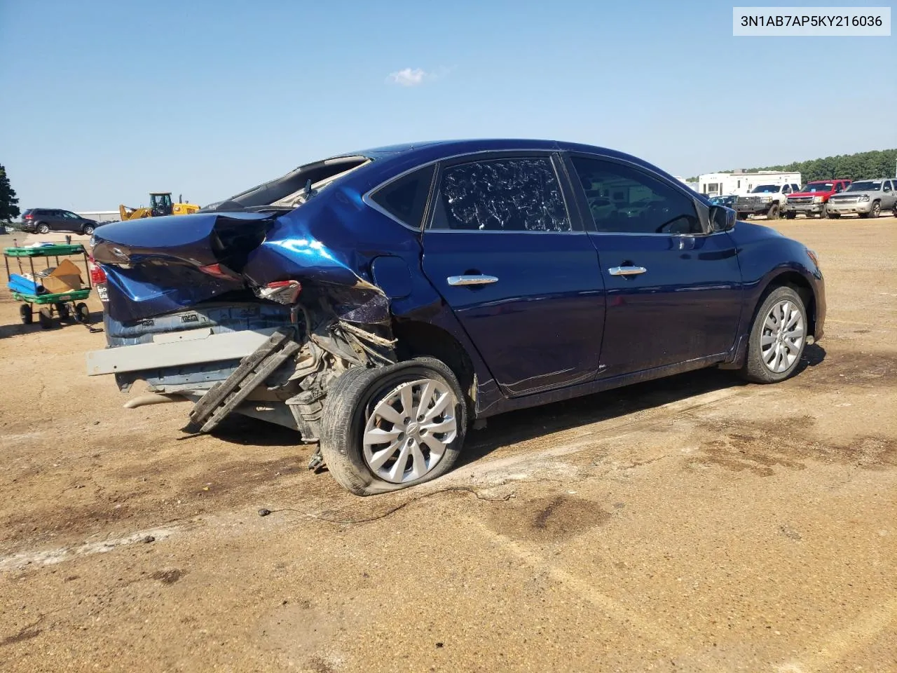 2019 Nissan Sentra S VIN: 3N1AB7AP5KY216036 Lot: 71456664