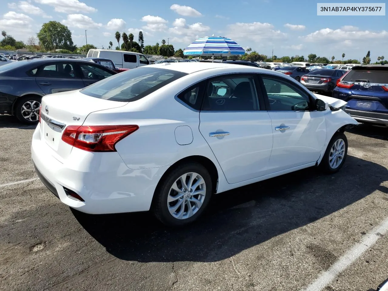 2019 Nissan Sentra S VIN: 3N1AB7AP4KY375677 Lot: 71542224