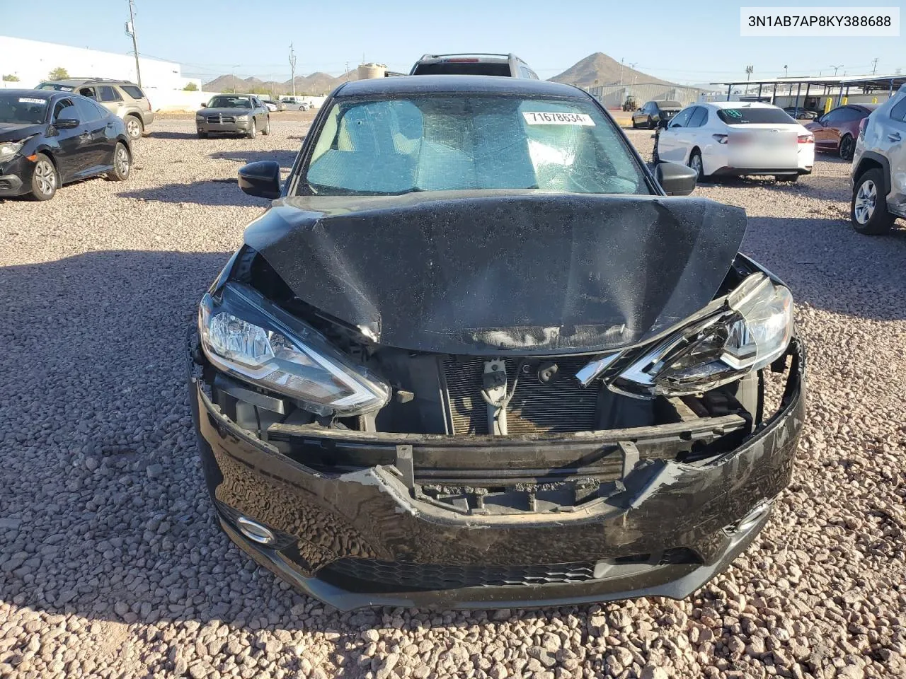 2019 Nissan Sentra S VIN: 3N1AB7AP8KY388688 Lot: 71678634