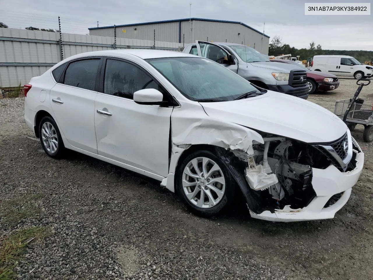 2019 Nissan Sentra S VIN: 3N1AB7AP3KY384922 Lot: 71816214