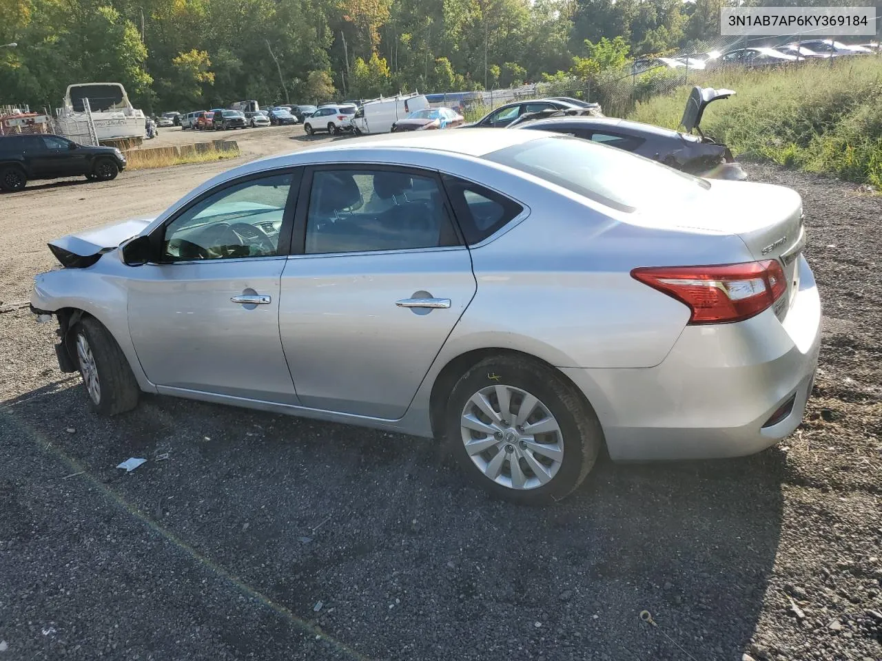 2019 Nissan Sentra S VIN: 3N1AB7AP6KY369184 Lot: 71876484