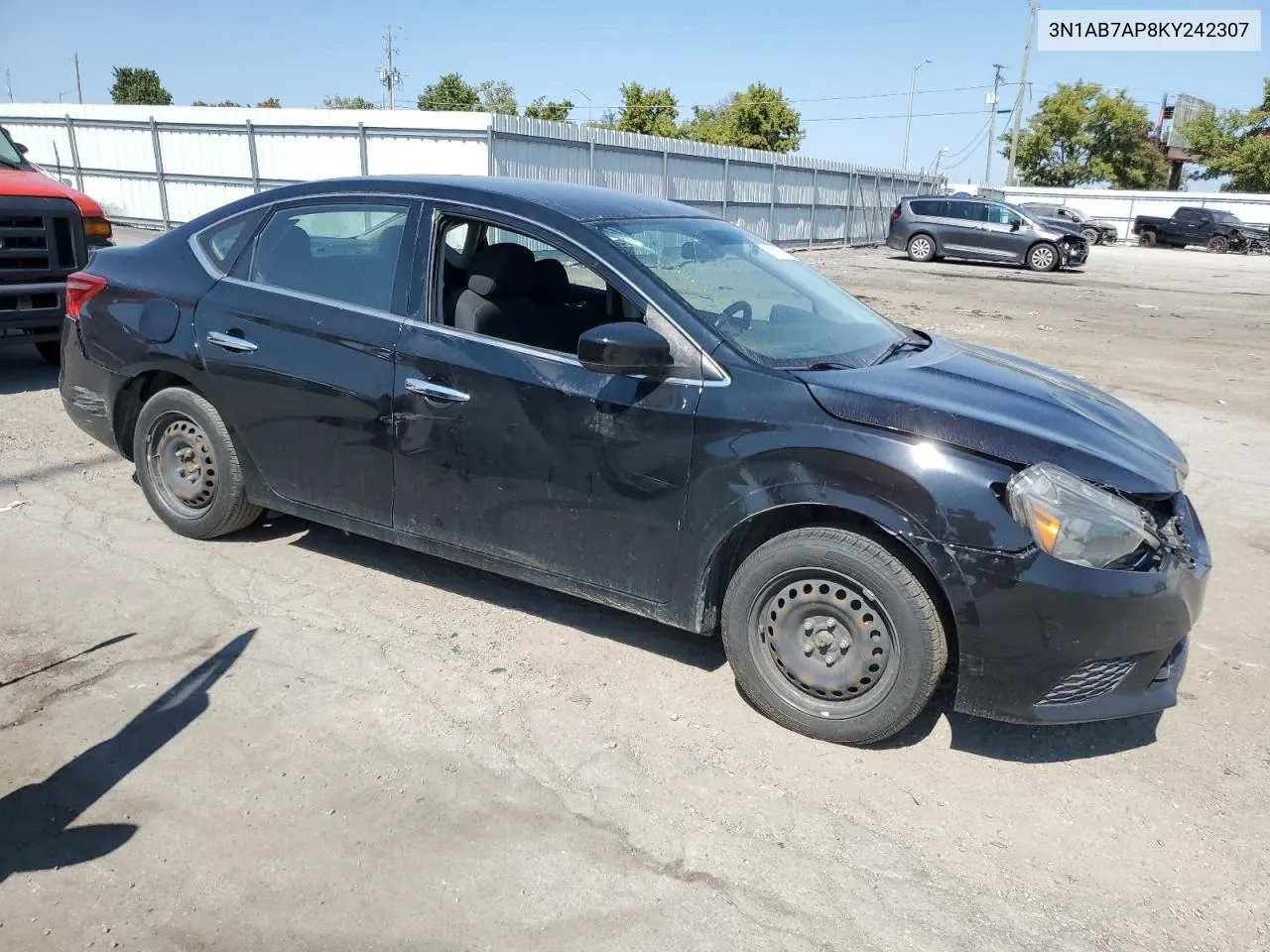 3N1AB7AP8KY242307 2019 Nissan Sentra S