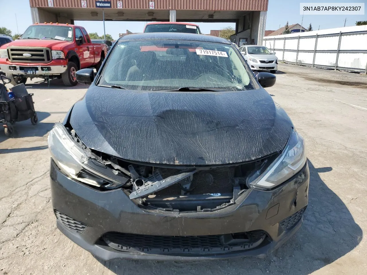 3N1AB7AP8KY242307 2019 Nissan Sentra S