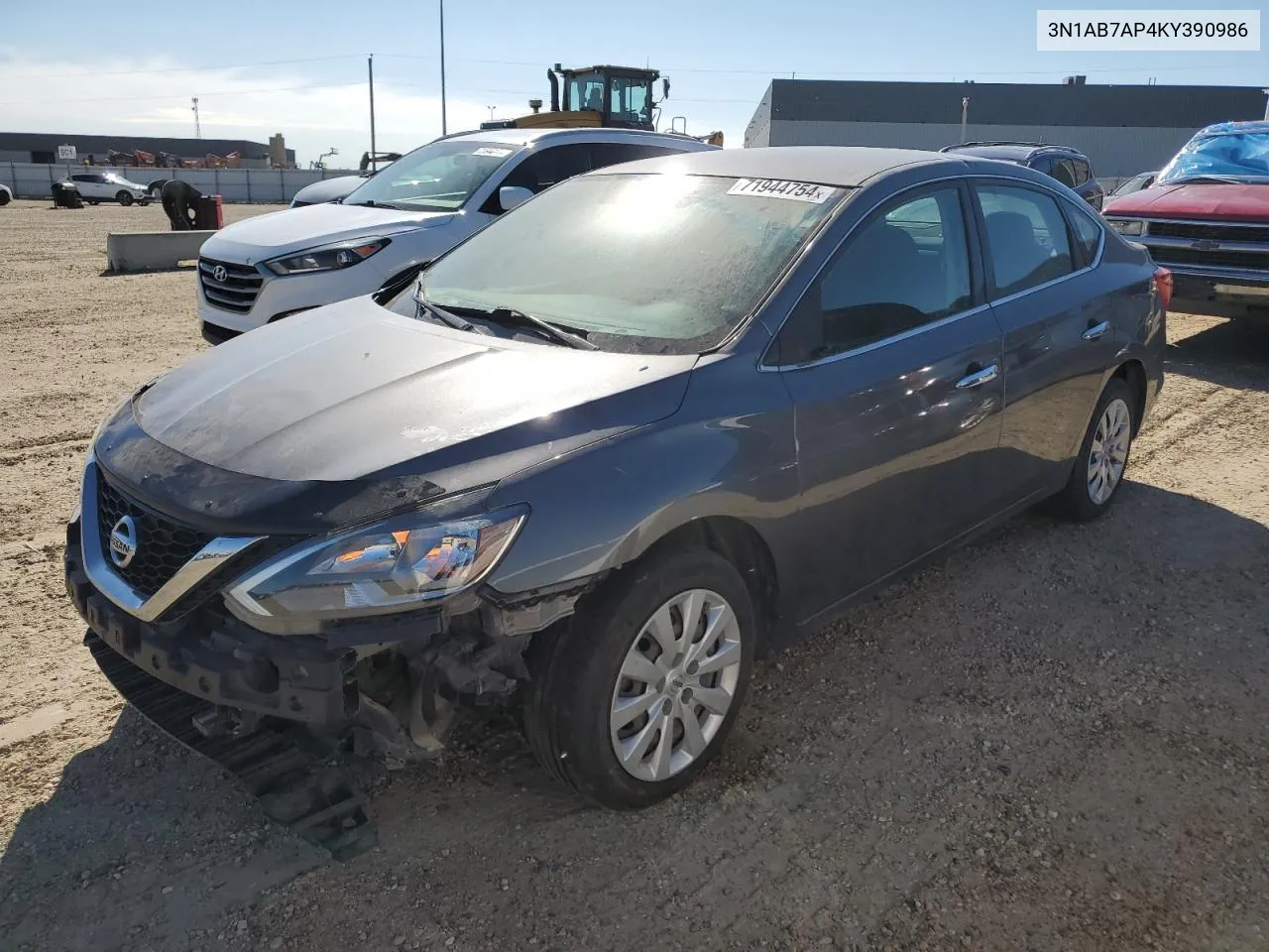 3N1AB7AP4KY390986 2019 Nissan Sentra S