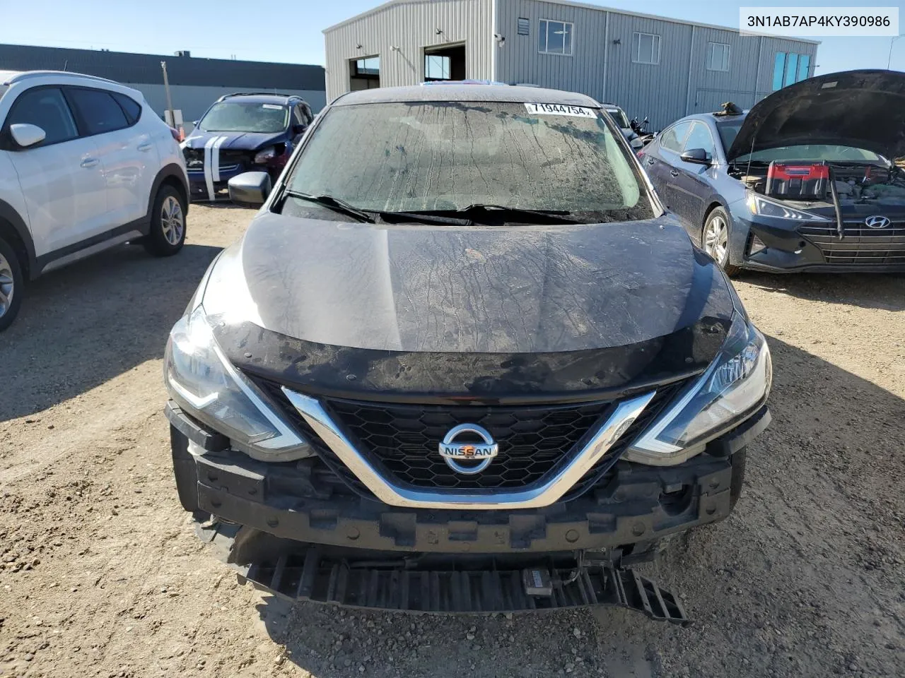 2019 Nissan Sentra S VIN: 3N1AB7AP4KY390986 Lot: 71944754