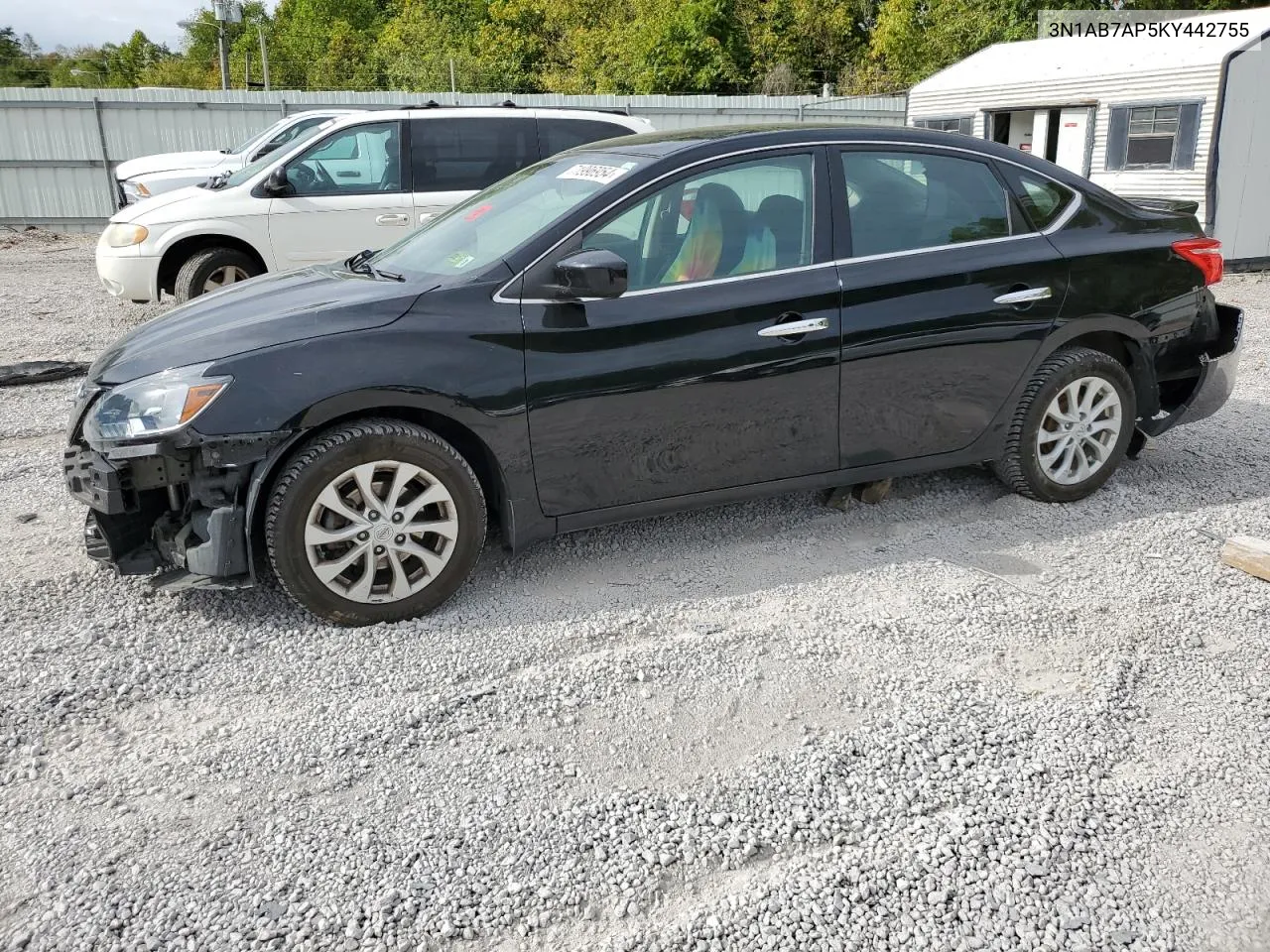 2019 Nissan Sentra S VIN: 3N1AB7AP5KY442755 Lot: 71996954