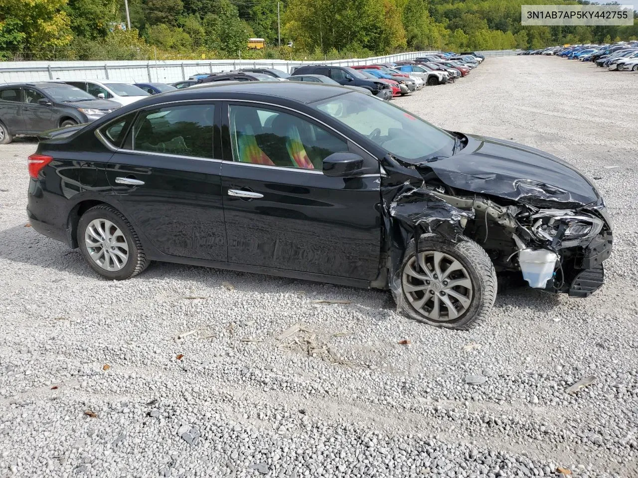 2019 Nissan Sentra S VIN: 3N1AB7AP5KY442755 Lot: 71996954