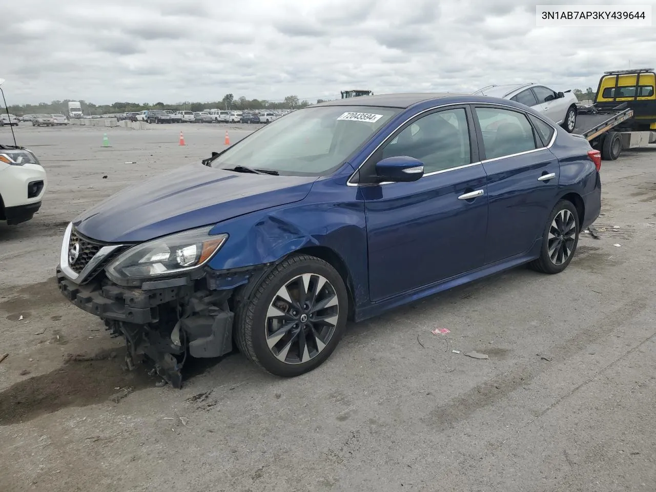 2019 Nissan Sentra S VIN: 3N1AB7AP3KY439644 Lot: 72043594