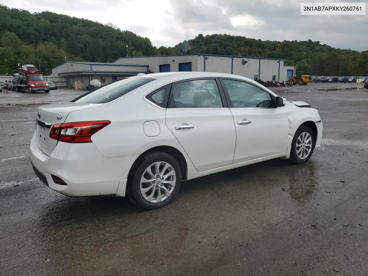 2019 Nissan Sentra S VIN: 3N1AB7APXKY260761 Lot: 72099994