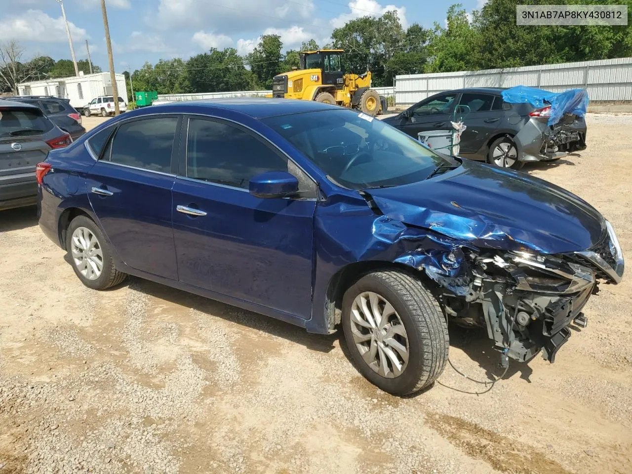 2019 Nissan Sentra S VIN: 3N1AB7AP8KY430812 Lot: 72109004