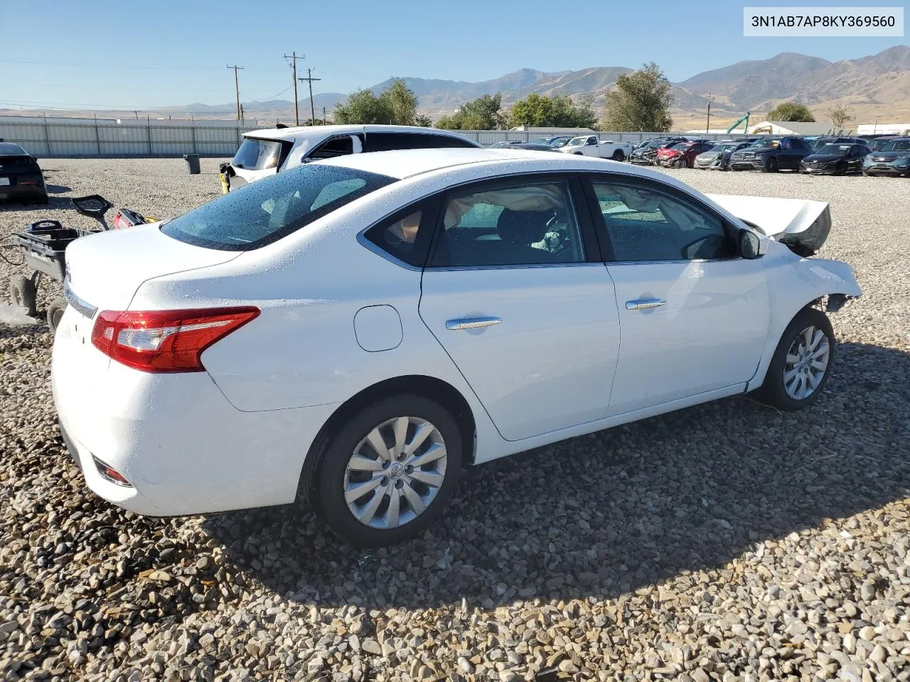 3N1AB7AP8KY369560 2019 Nissan Sentra S