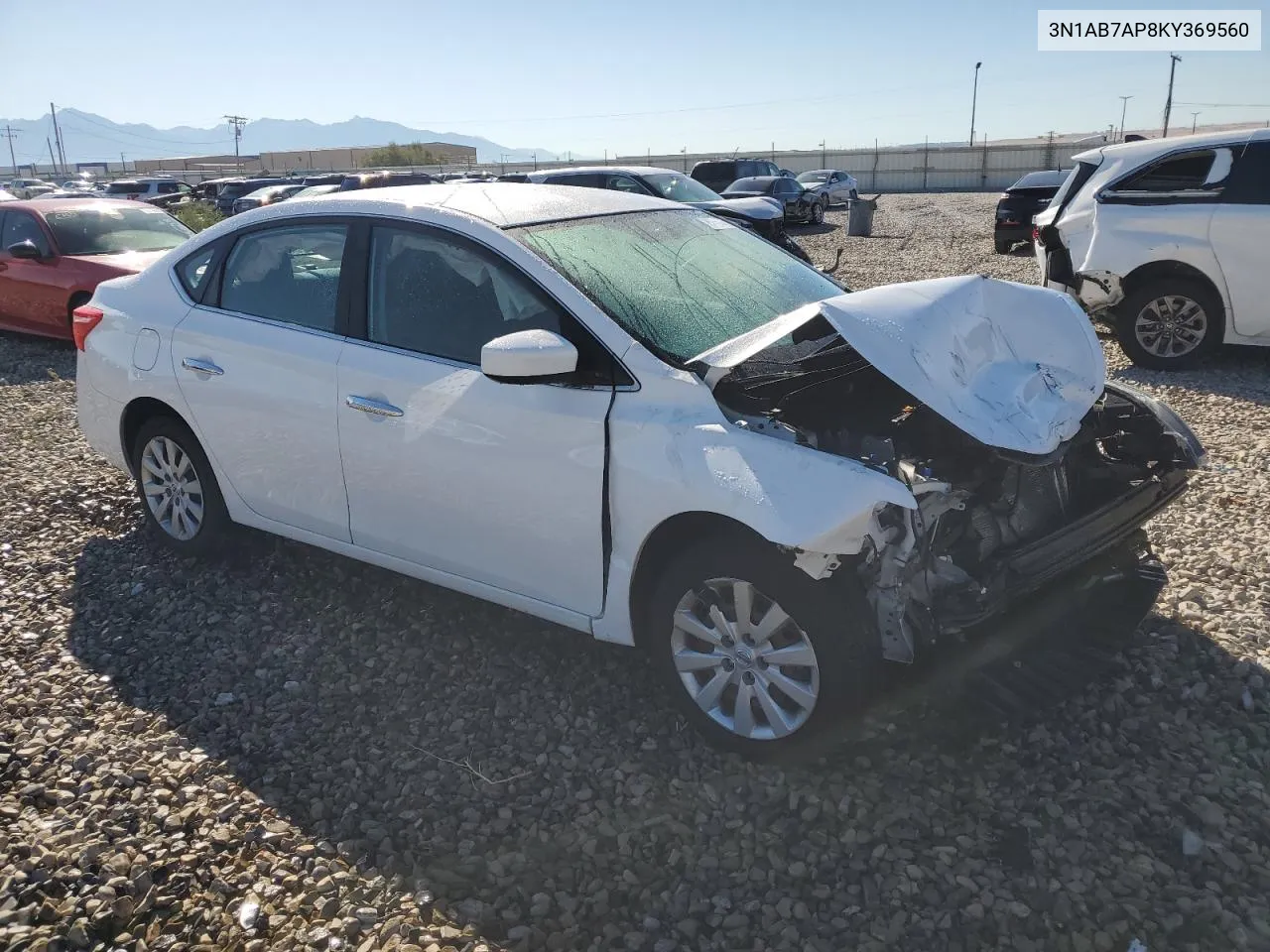 3N1AB7AP8KY369560 2019 Nissan Sentra S