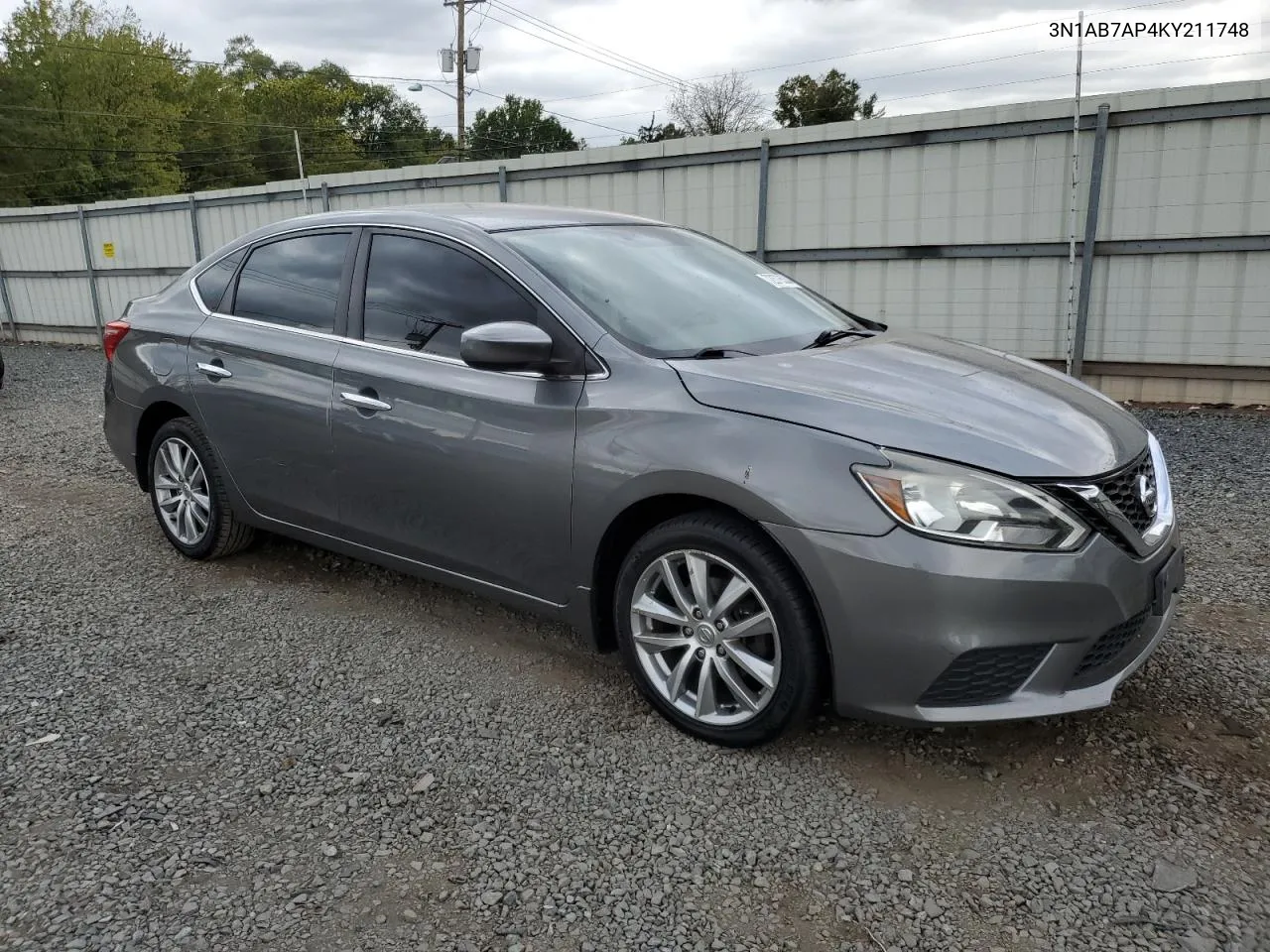 3N1AB7AP4KY211748 2019 Nissan Sentra S