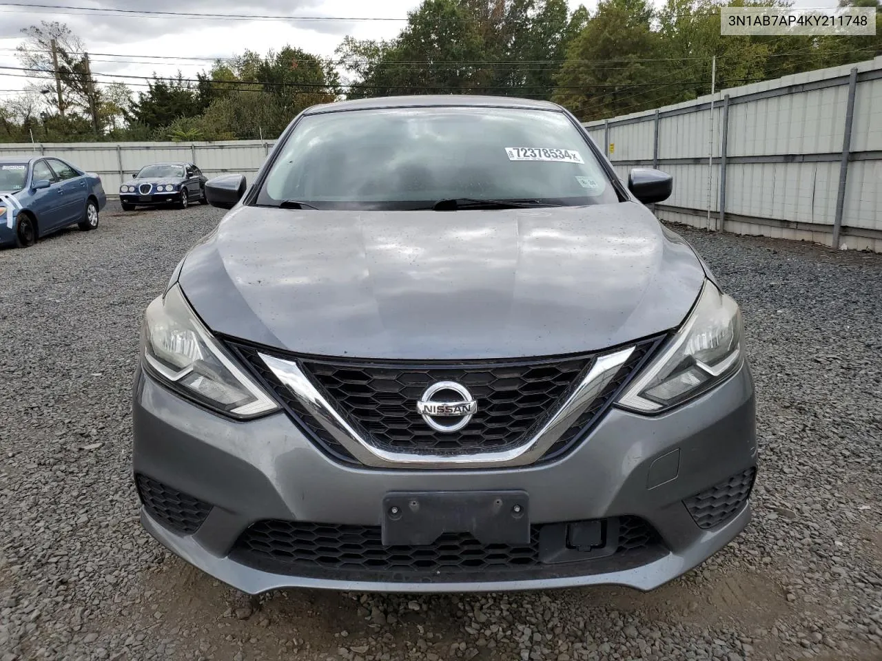 2019 Nissan Sentra S VIN: 3N1AB7AP4KY211748 Lot: 72378534