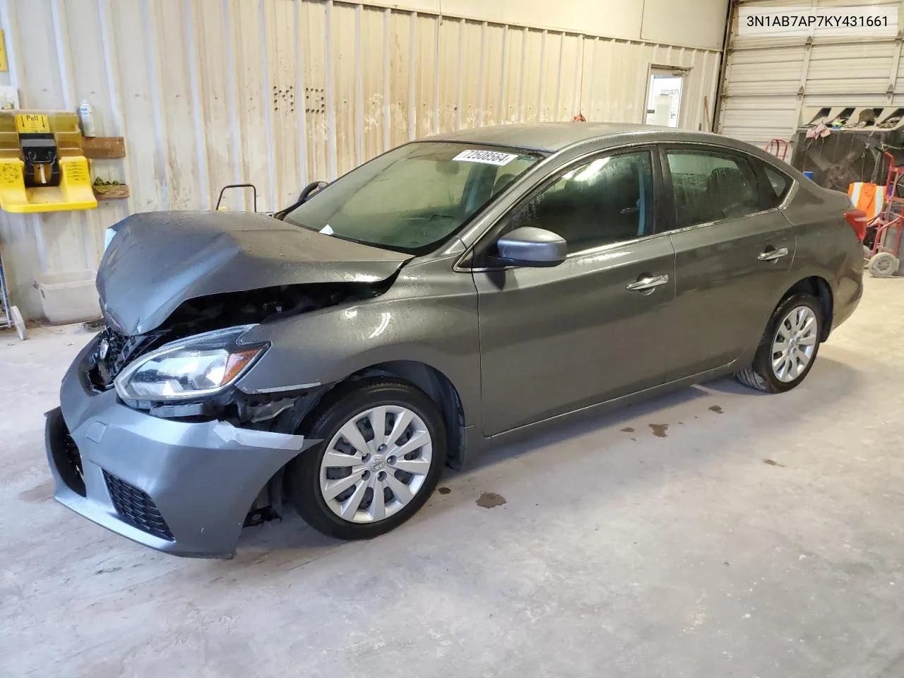 3N1AB7AP7KY431661 2019 Nissan Sentra S