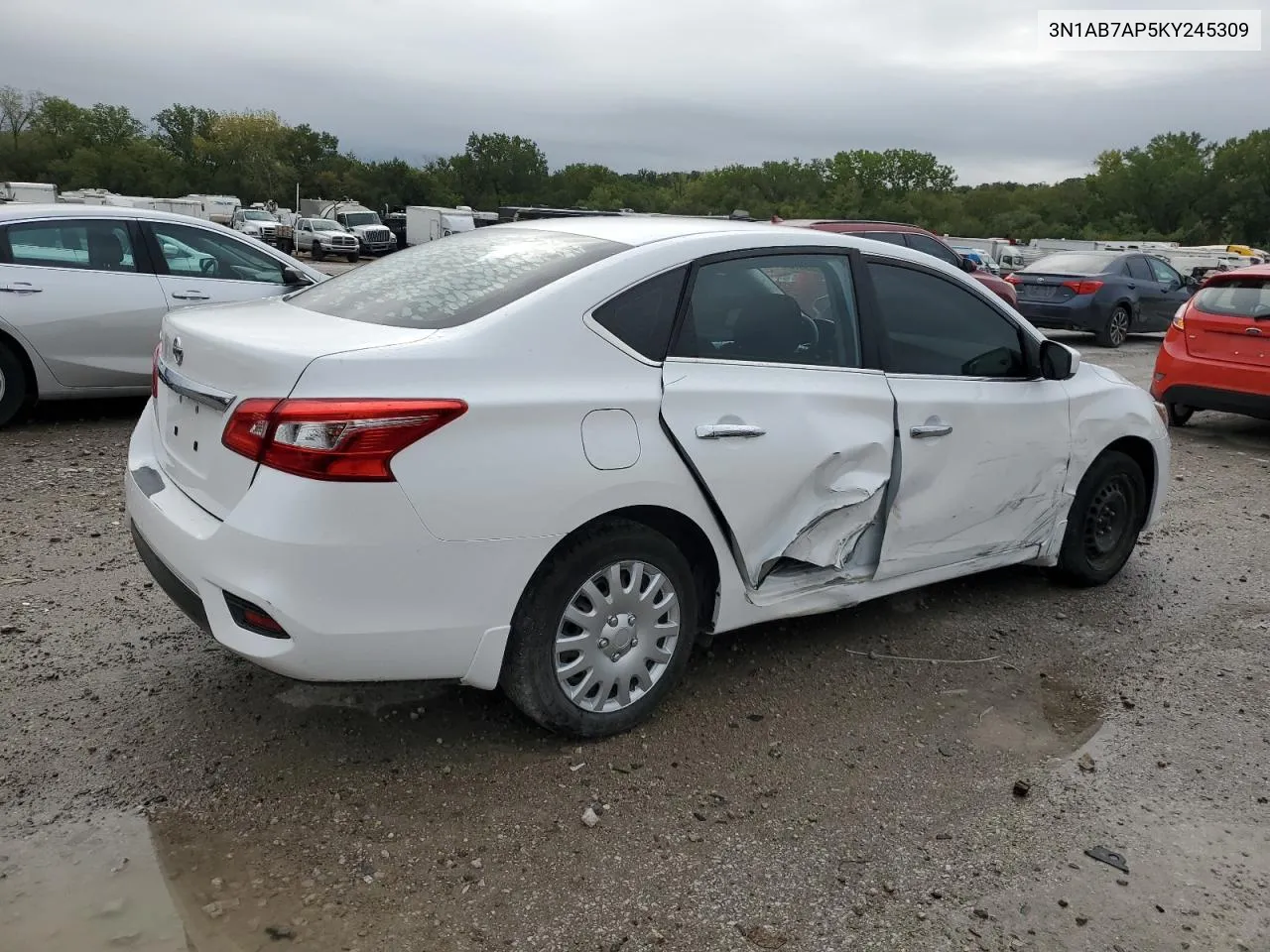 2019 Nissan Sentra S VIN: 3N1AB7AP5KY245309 Lot: 72535184