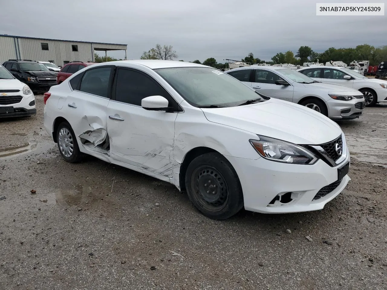 2019 Nissan Sentra S VIN: 3N1AB7AP5KY245309 Lot: 72535184