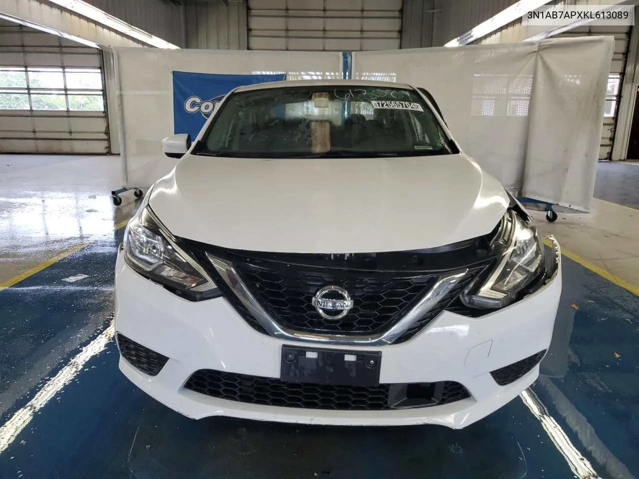 2019 Nissan Sentra S VIN: 3N1AB7APXKL613089 Lot: 72565704