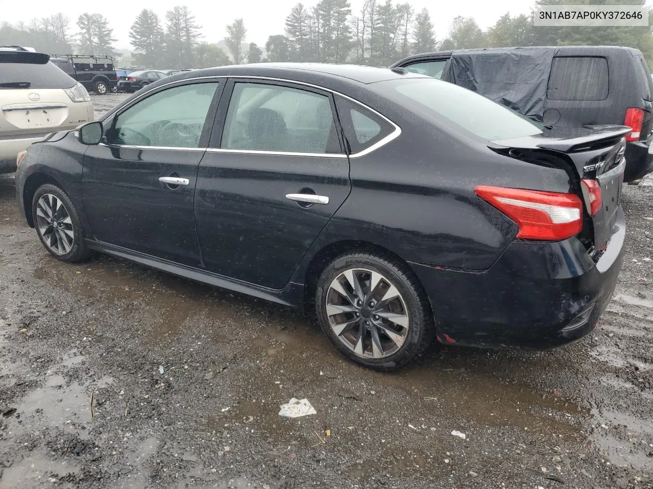 2019 Nissan Sentra S VIN: 3N1AB7AP0KY372646 Lot: 72578994