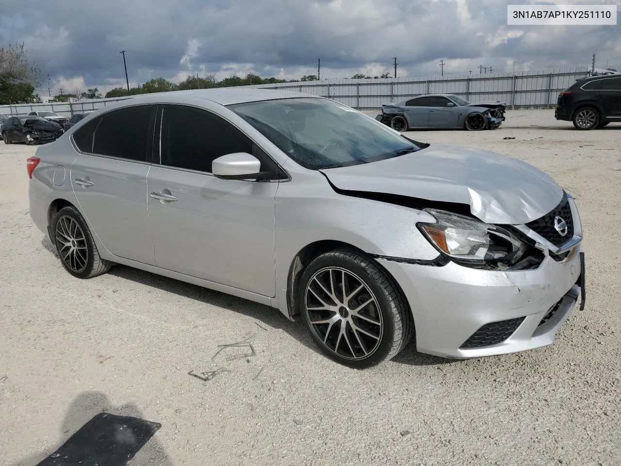 2019 Nissan Sentra S VIN: 3N1AB7AP1KY251110 Lot: 72601954