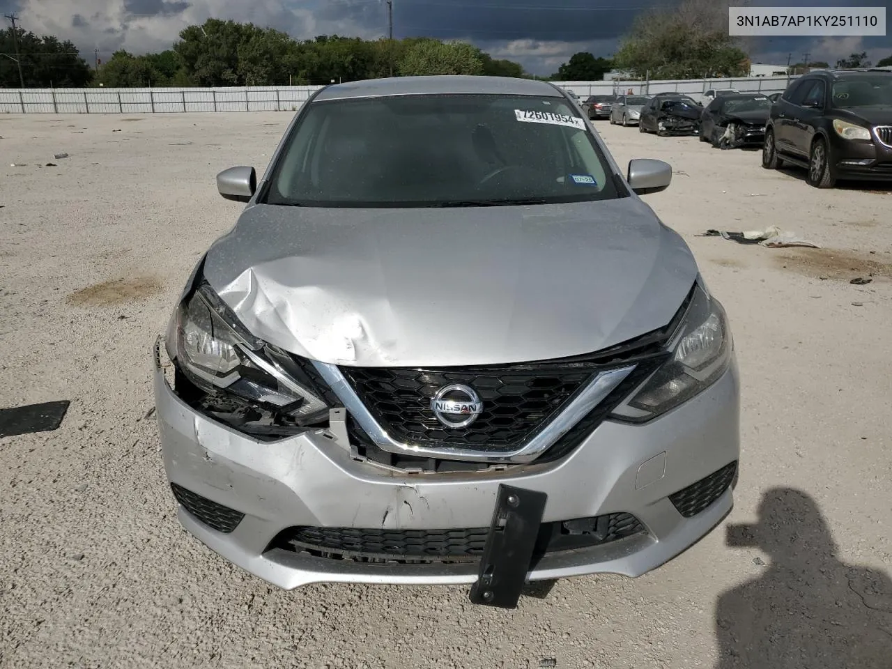 3N1AB7AP1KY251110 2019 Nissan Sentra S