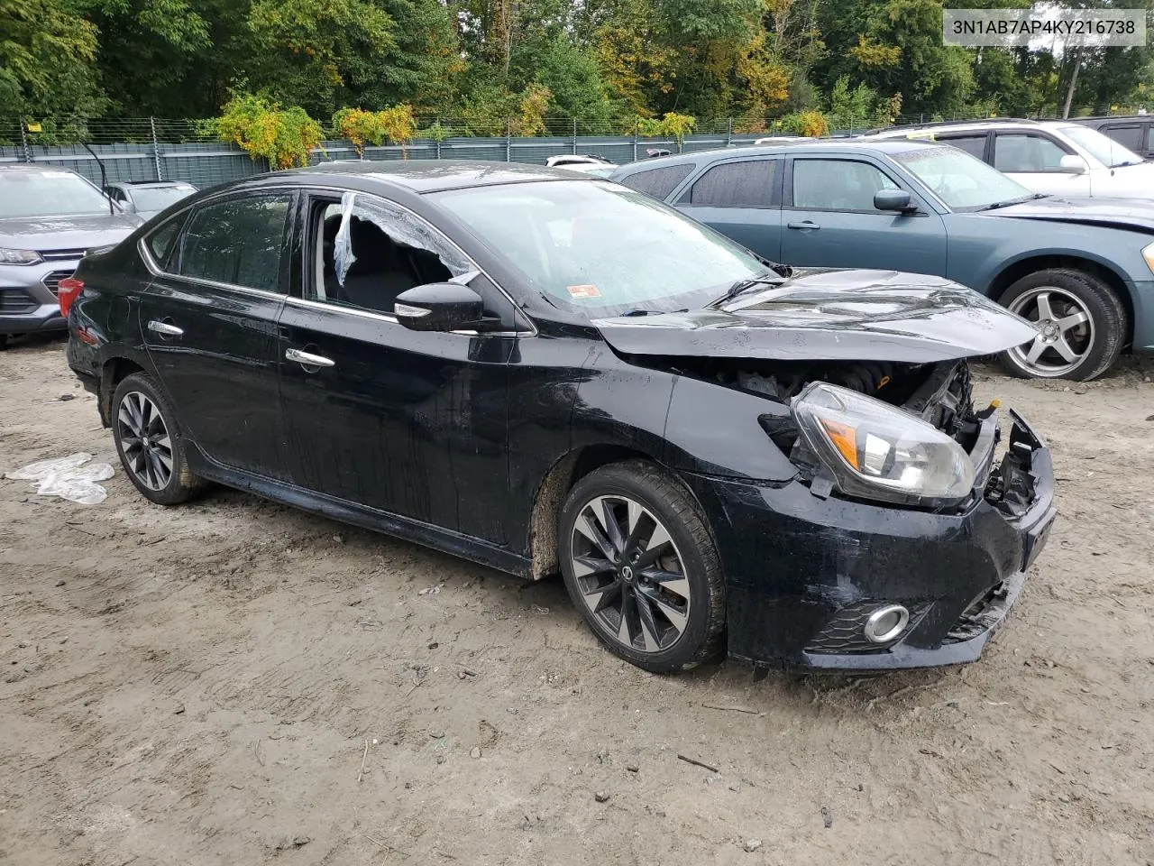 2019 Nissan Sentra S VIN: 3N1AB7AP4KY216738 Lot: 72672734