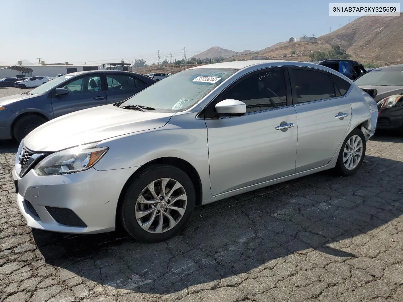 2019 Nissan Sentra S VIN: 3N1AB7AP5KY325659 Lot: 72733044