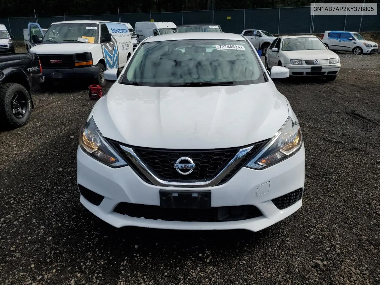 3N1AB7AP2KY378805 2019 Nissan Sentra S