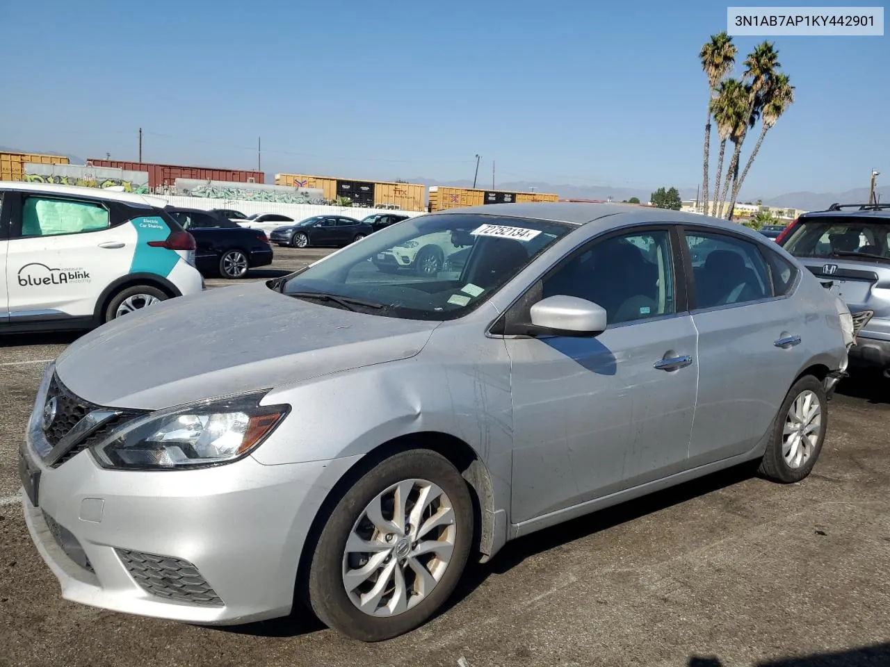 3N1AB7AP1KY442901 2019 Nissan Sentra S