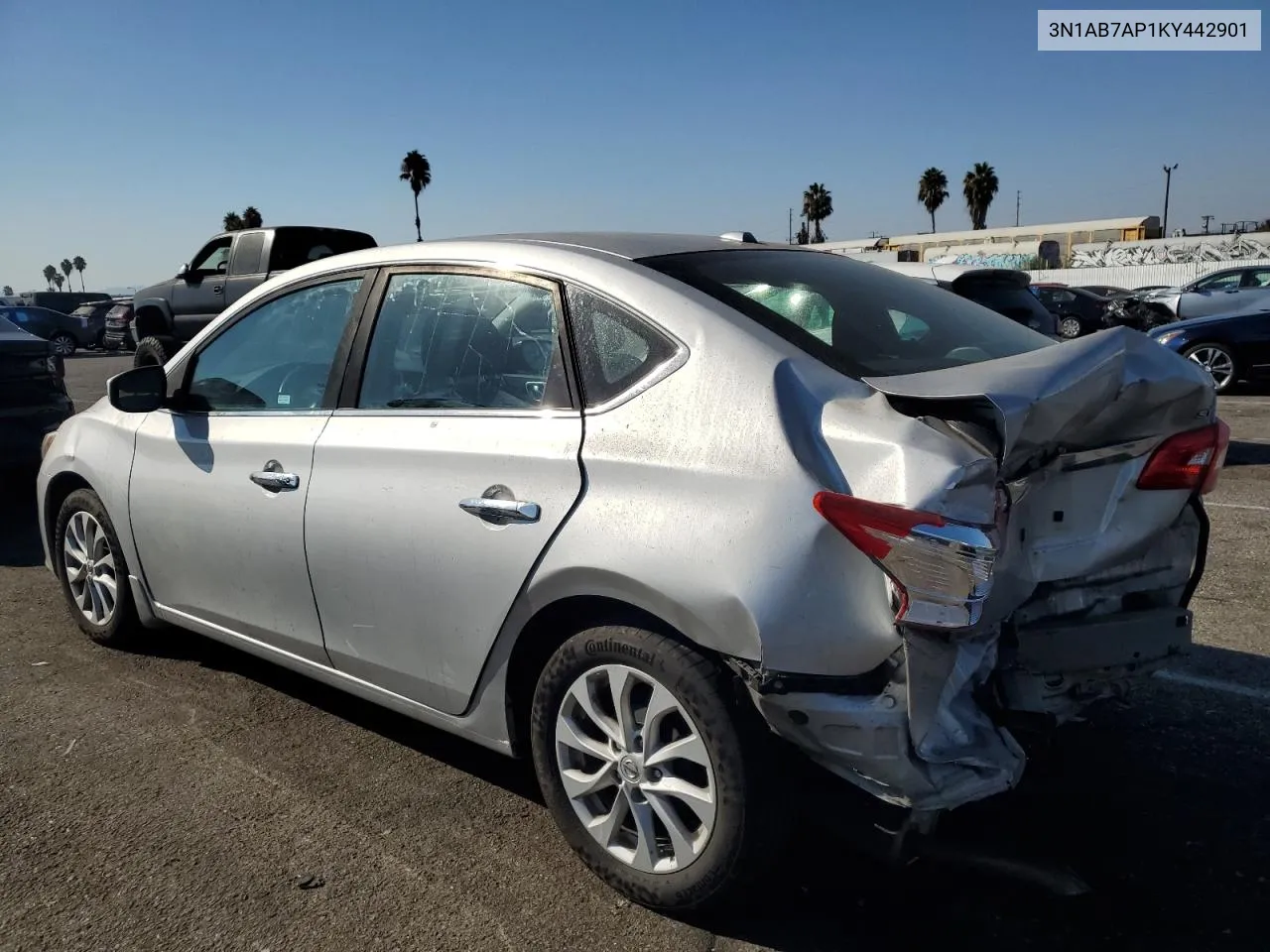 2019 Nissan Sentra S VIN: 3N1AB7AP1KY442901 Lot: 72752134