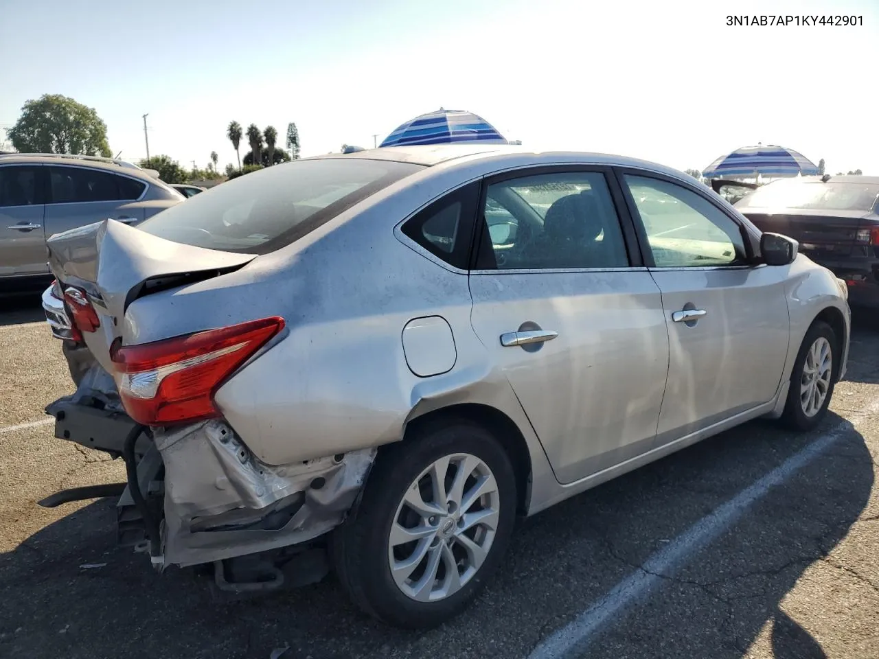 2019 Nissan Sentra S VIN: 3N1AB7AP1KY442901 Lot: 72752134