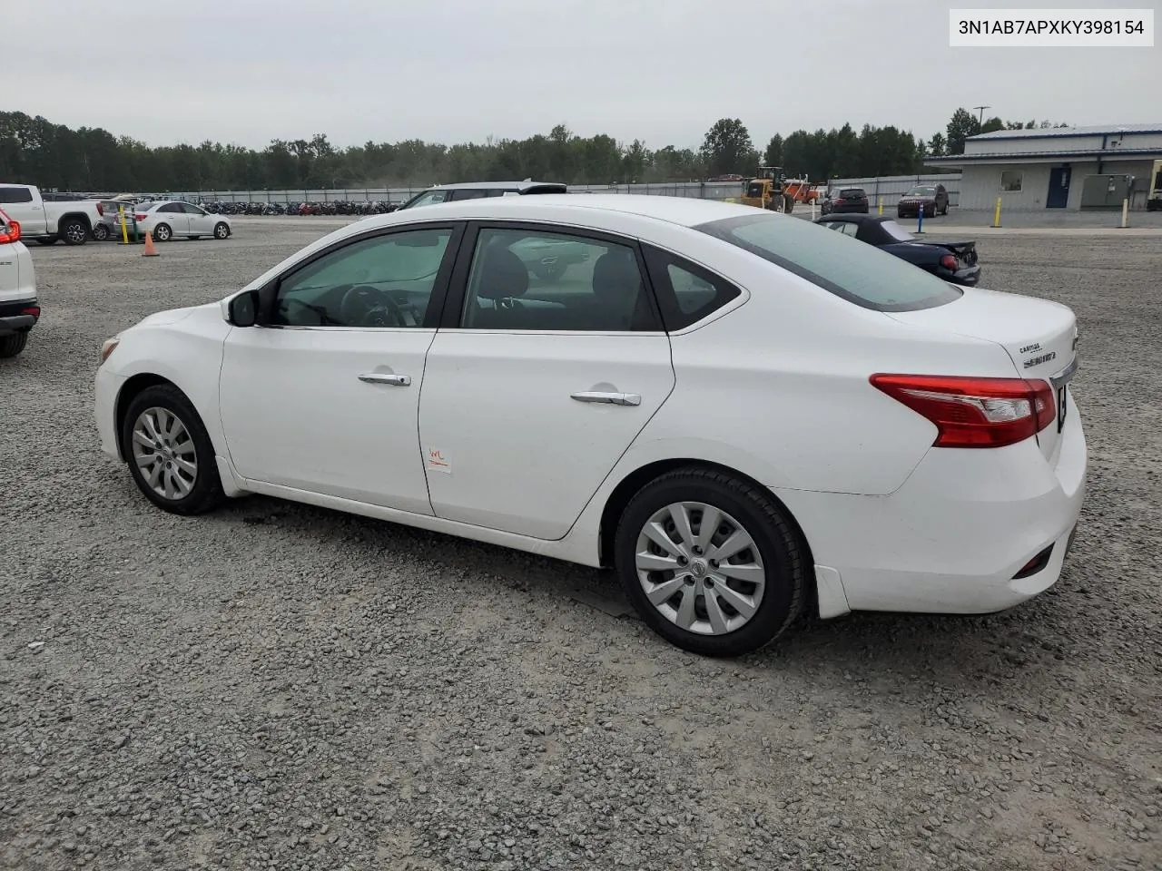 2019 Nissan Sentra S VIN: 3N1AB7APXKY398154 Lot: 72801014