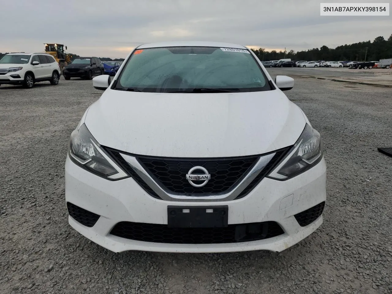 2019 Nissan Sentra S VIN: 3N1AB7APXKY398154 Lot: 72801014