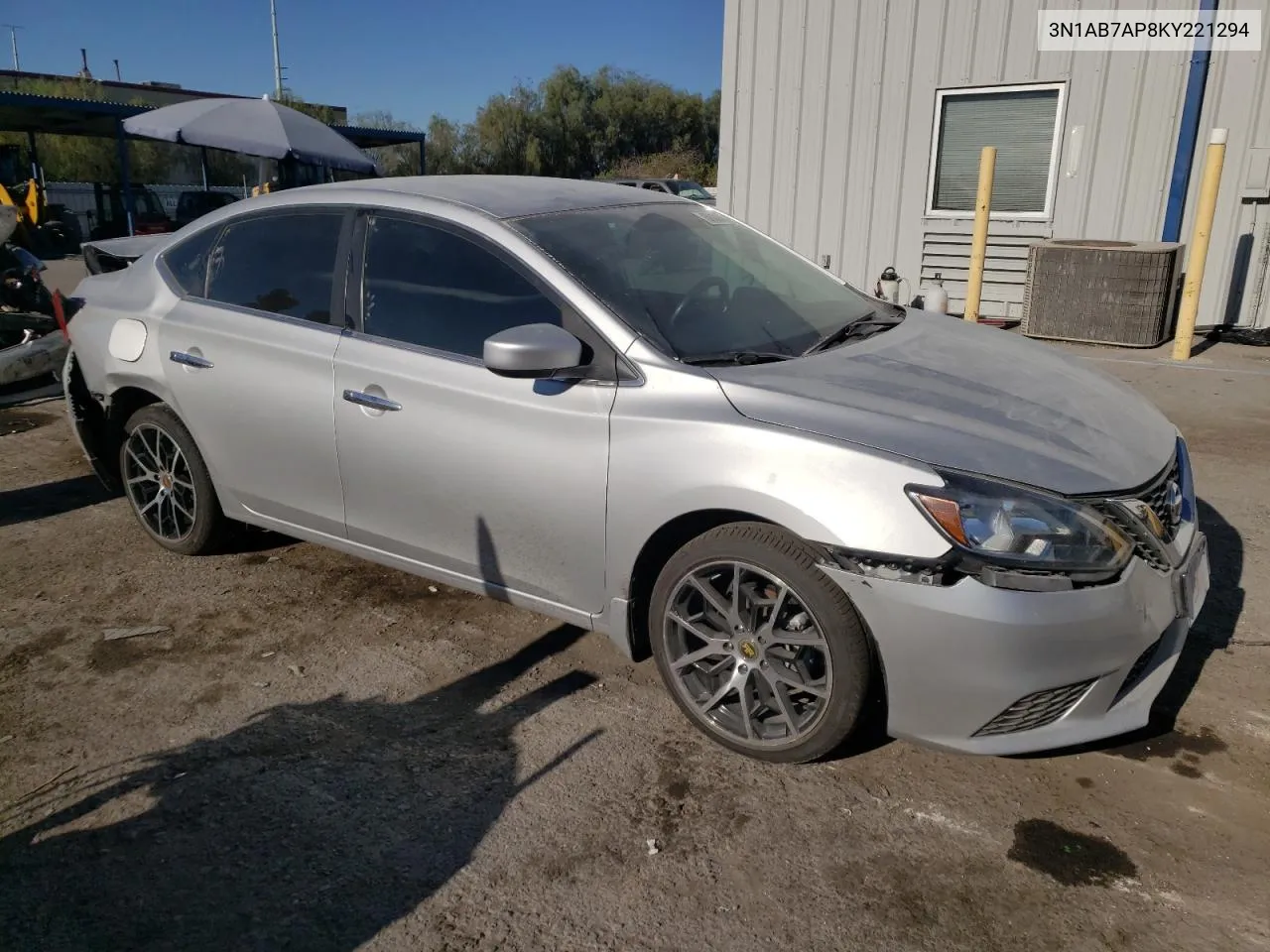 2019 Nissan Sentra S VIN: 3N1AB7AP8KY221294 Lot: 72823014