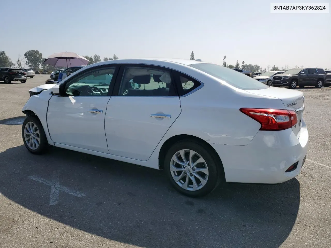 2019 Nissan Sentra S VIN: 3N1AB7AP3KY362824 Lot: 72823284