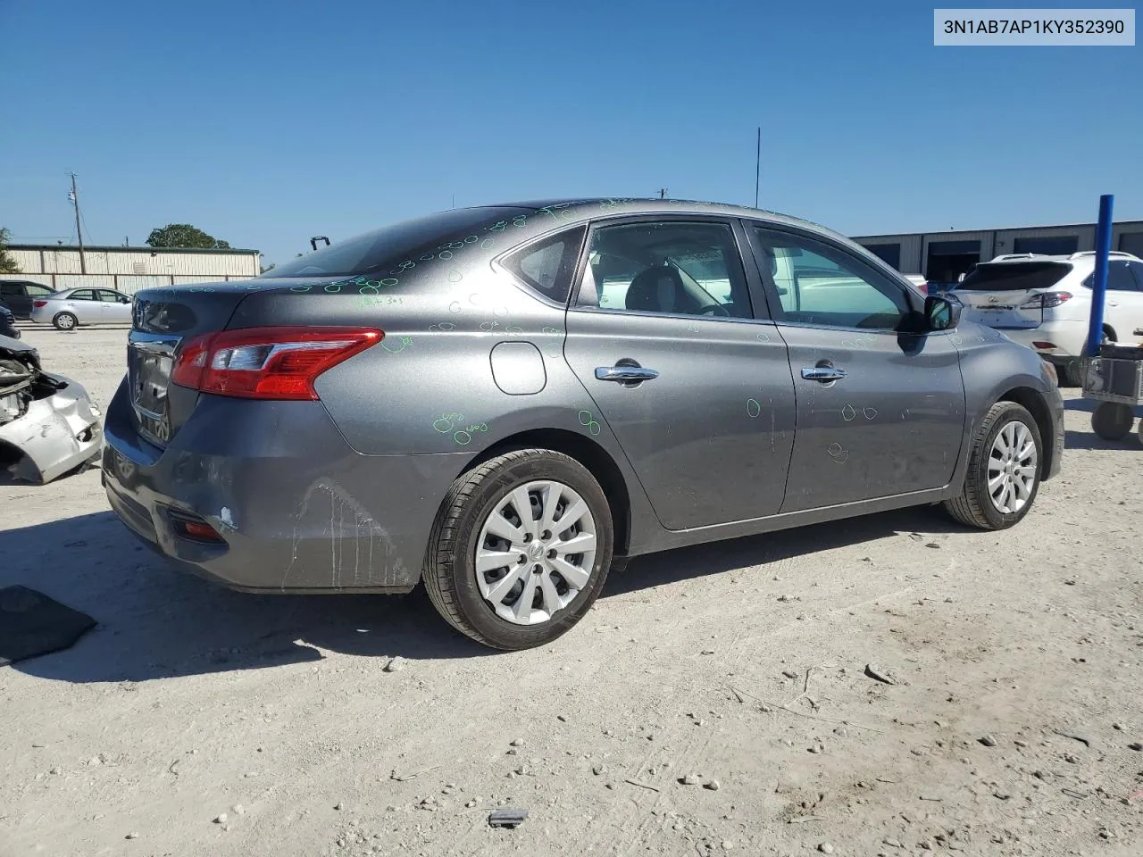 2019 Nissan Sentra S VIN: 3N1AB7AP1KY352390 Lot: 72826754