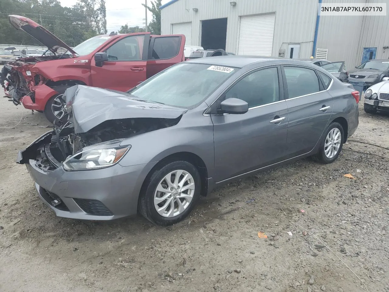 3N1AB7AP7KL607170 2019 Nissan Sentra S