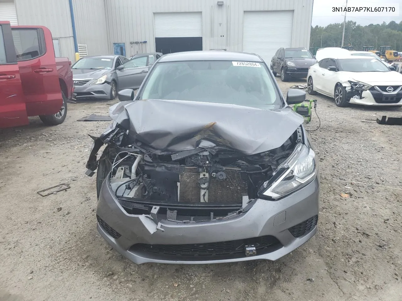 2019 Nissan Sentra S VIN: 3N1AB7AP7KL607170 Lot: 72852804