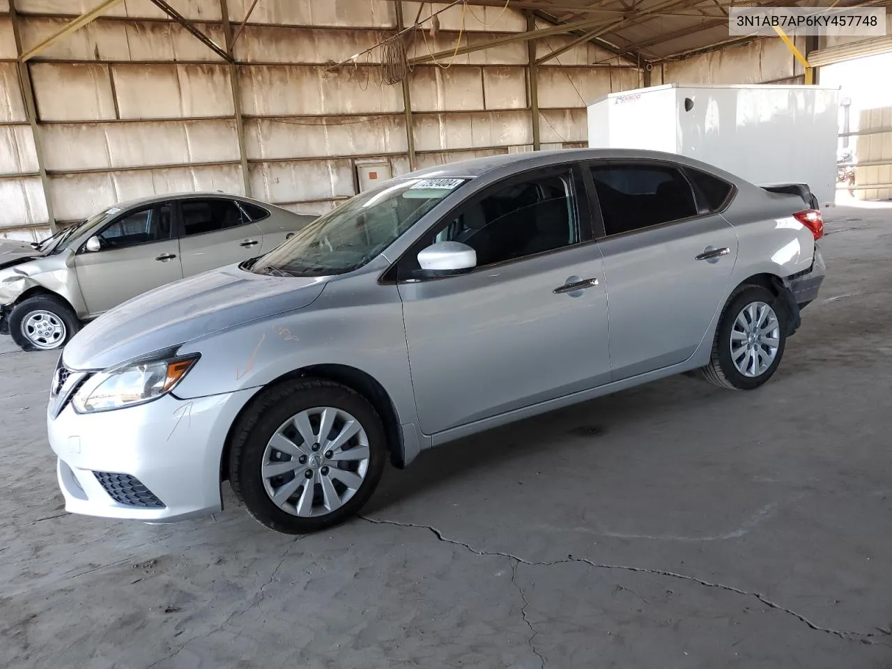 2019 Nissan Sentra S VIN: 3N1AB7AP6KY457748 Lot: 72924004