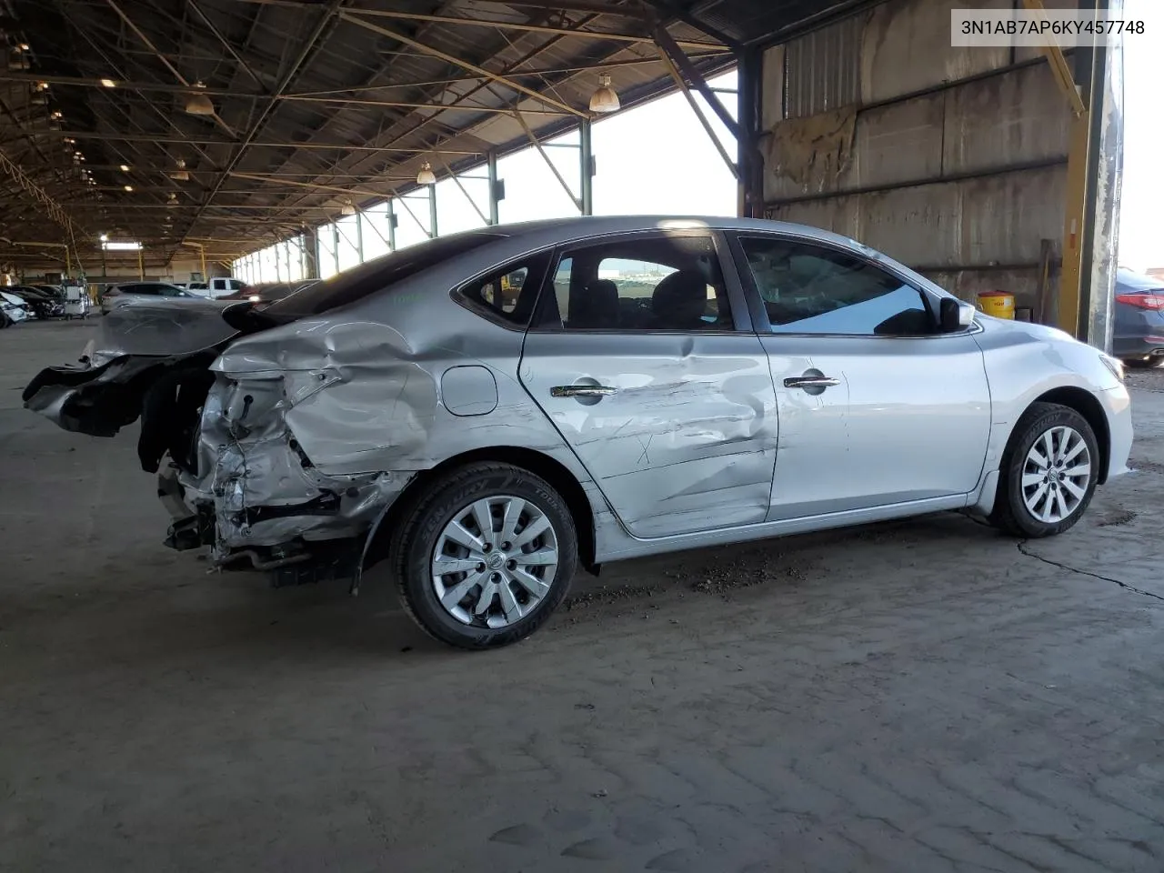 2019 Nissan Sentra S VIN: 3N1AB7AP6KY457748 Lot: 72924004