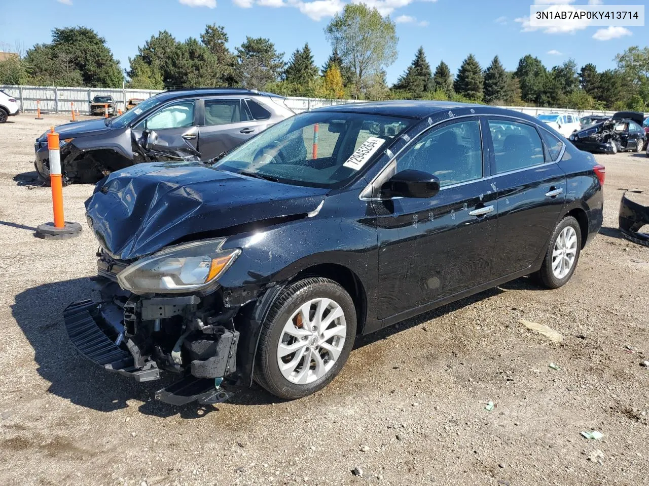 3N1AB7AP0KY413714 2019 Nissan Sentra S