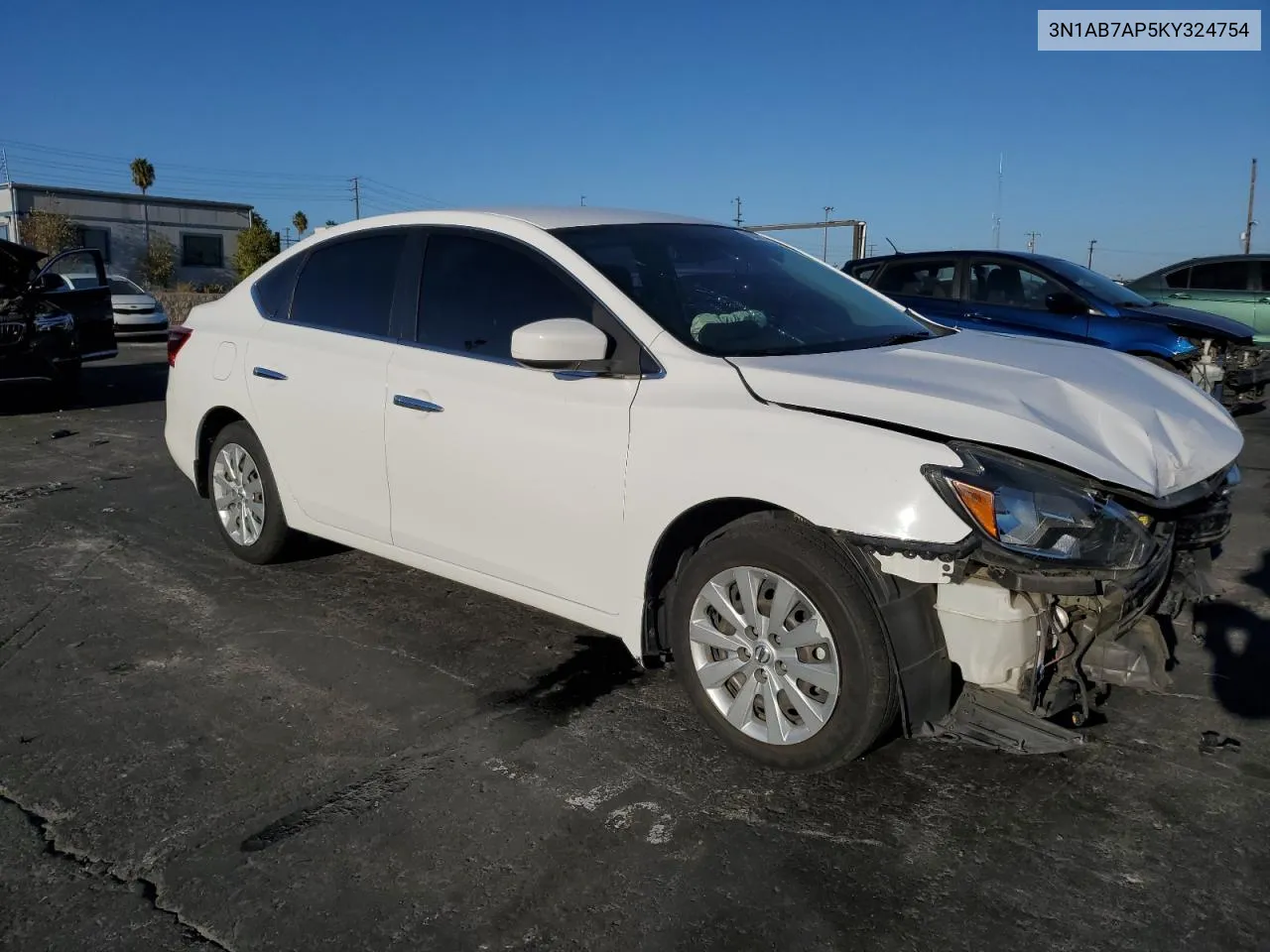 3N1AB7AP5KY324754 2019 Nissan Sentra S