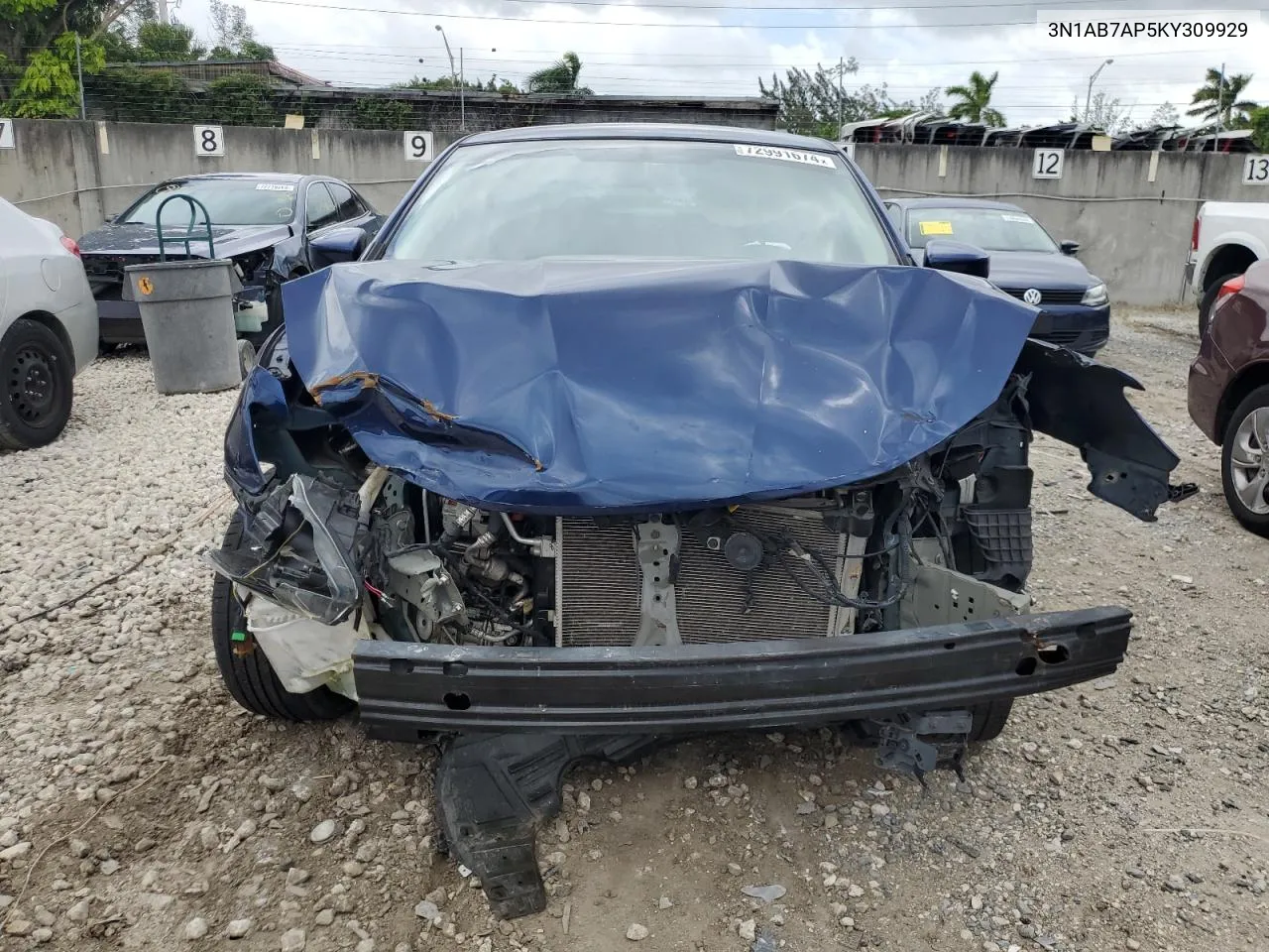 2019 Nissan Sentra S VIN: 3N1AB7AP5KY309929 Lot: 72991674