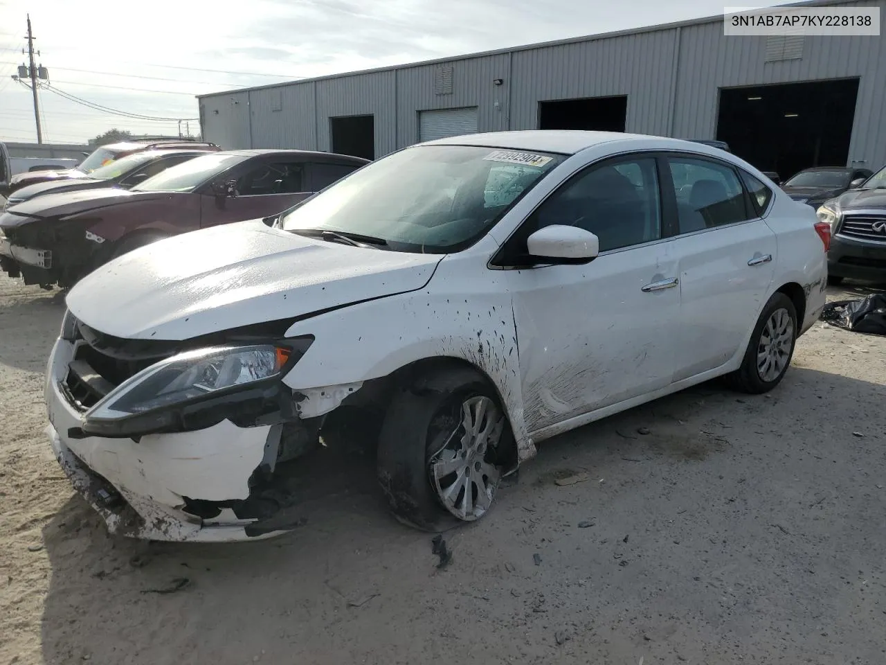 3N1AB7AP7KY228138 2019 Nissan Sentra S