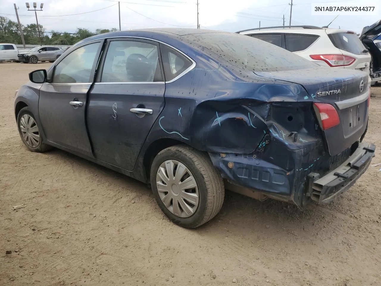 2019 Nissan Sentra S VIN: 3N1AB7AP6KY244377 Lot: 73036634